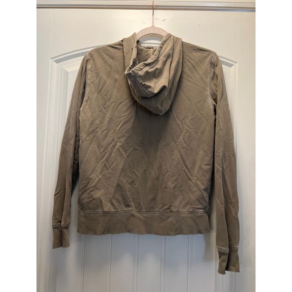 Style & Co Petite Sport Women’s Zip Up Embroidered Hooded Sweatshirt Sz P/M Gray - Picture 3 of 4